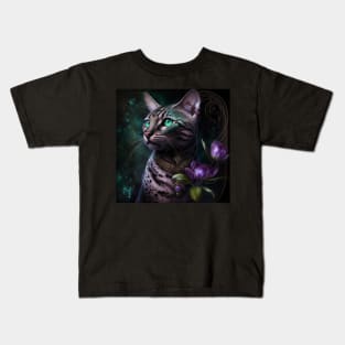 Bengal Cat Portrait Kids T-Shirt